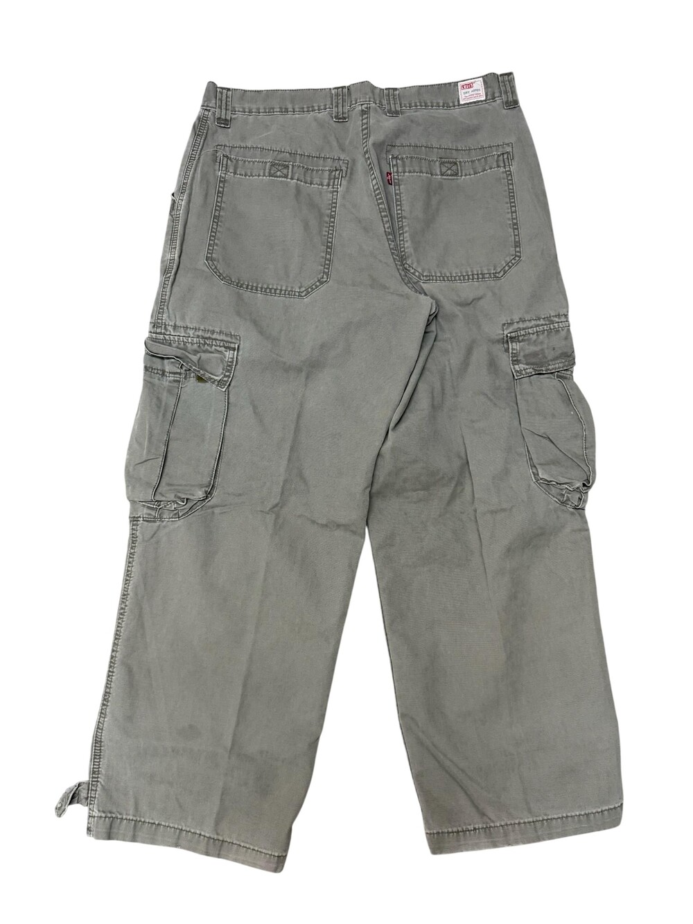 Levi's Dry Goods Cargo Pants Mens 34x28 Green Straight Leg Utility Casual